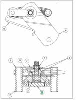 Fűnyírótraktor hajtómű fékbetét, MTD JN130, JN150, JN175 (717-0678) thumbnail