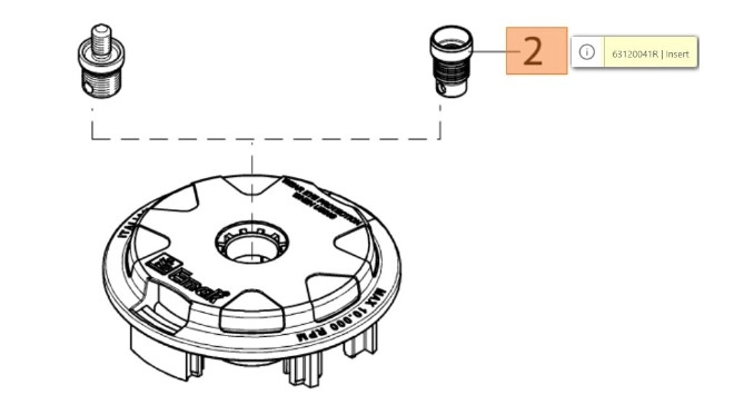 Oleo-Mac adapter csavar, anyás M10 x 1.25 LHF (24-63120041)