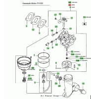 Kawasaki FH 180, karburátor (KM-15003-7127) thumbnail