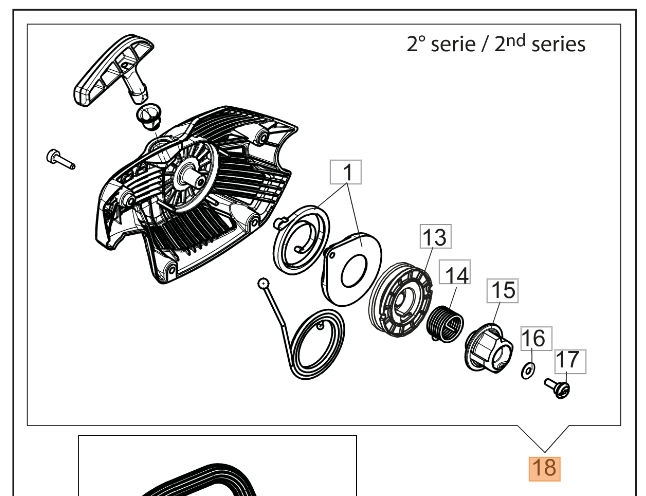 Indító szerkezet (komplett 2-es széria) / 24-50310303