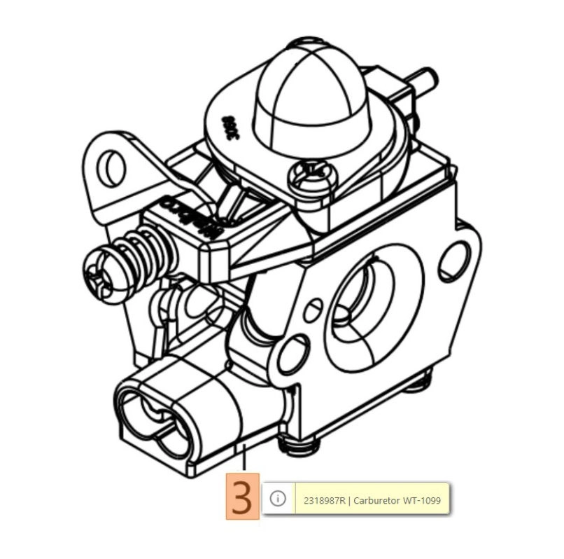 Karburátor bozótvágóhoz / 24-2318987