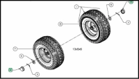 MTD kerékagy porvédő / 731-0484A thumbnail