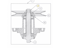 MTD késagy tengely (738-04241) thumbnail