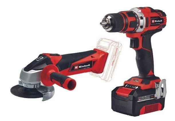 Einhell Csavarozó és sarokcsiszoló készlet szettTE-TK 18/2 Li Kit (CD+AG) (4257240) kép