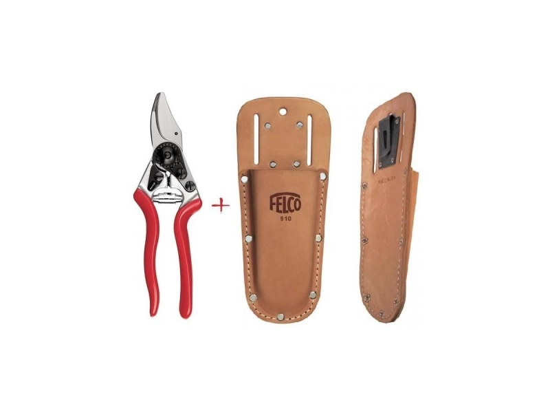 Felco készlet FELCO 6 metszőolló jobbkezes - közepes méret és FELCO 910 bőr övtok (020-D14) kép