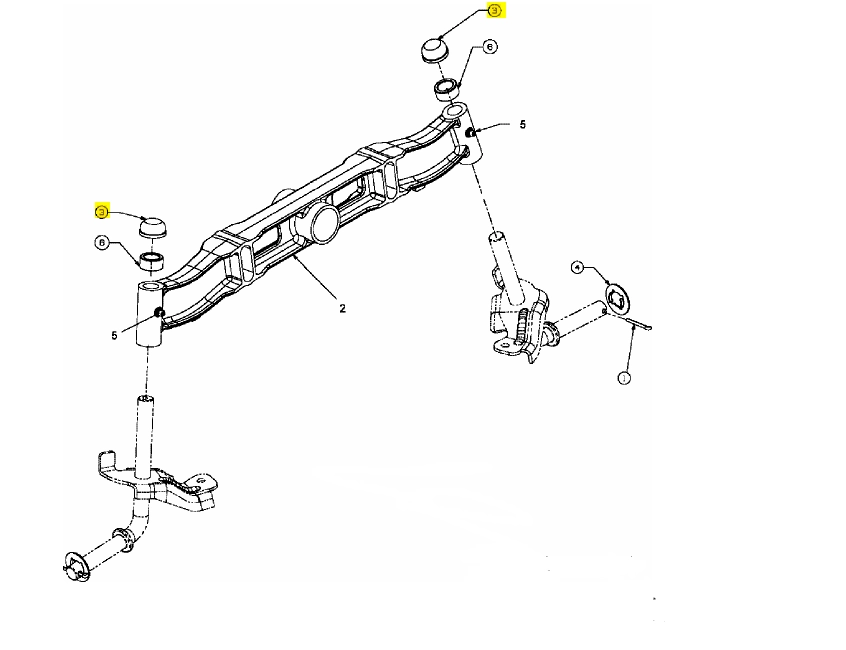 MTD tengelycsonk kupak 3/4-M16 (726-0341)