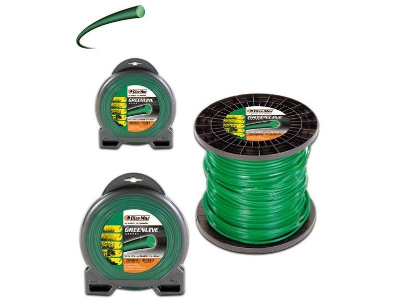 Oleo-Mac Greenline négyzetes zöld Damil 720m x 3,0 mm (24-63042009)