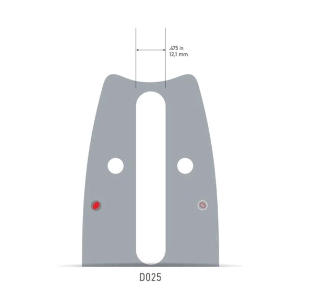 Oregon láncvezető 0.325-1,6mm, 67 szem, 4 szegecses, 16