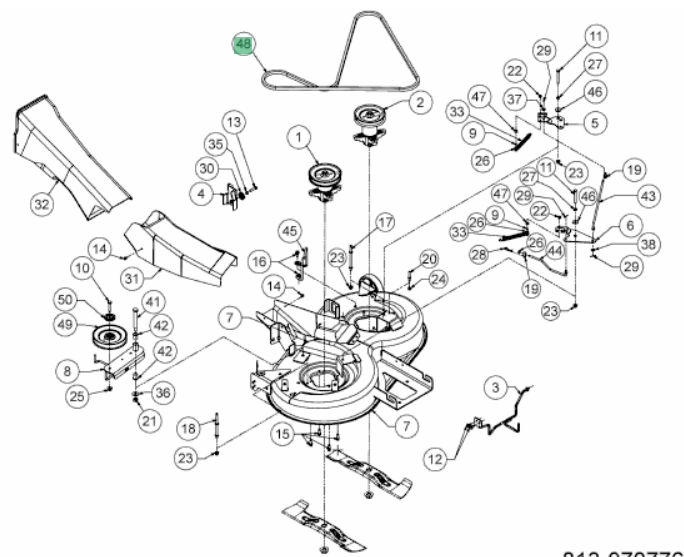 Ékszíj késhajtó MTD LE135 aa x 91,25 (754-04175)