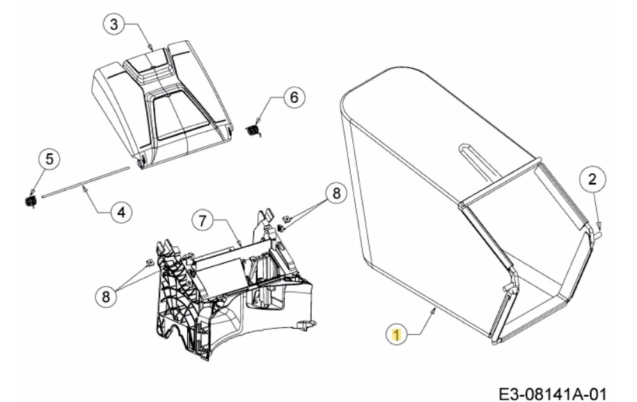 MTD Smart 42PO, 46PO Fűgyűjtőzsák (764-05005A) kép