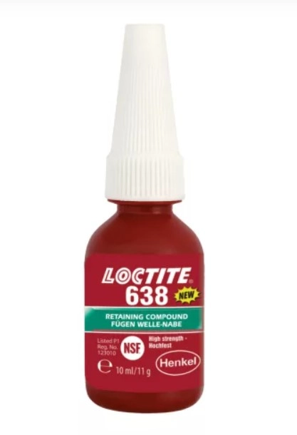 Loctite 638, nagy szilárdságú rögzítő, olajos felületen is működik, növelt hőállóságú 10ml (1803361) kép