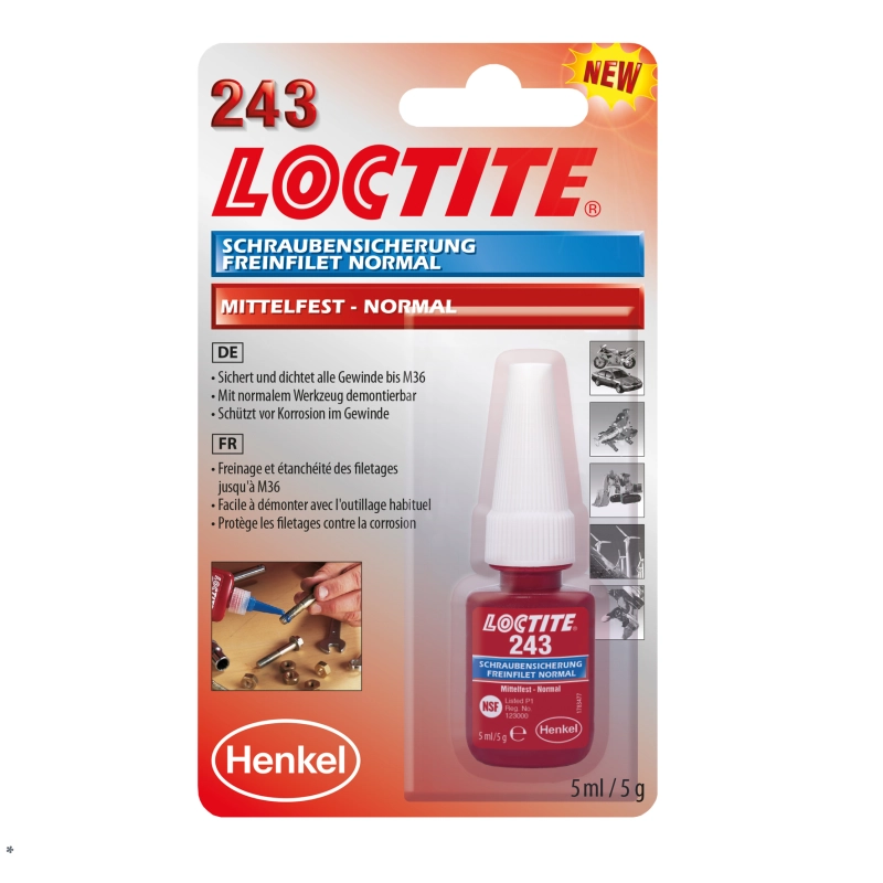 LOCTITE 243 közepes szilárdságú csavarrögzítő 5 ml (1370555) kép