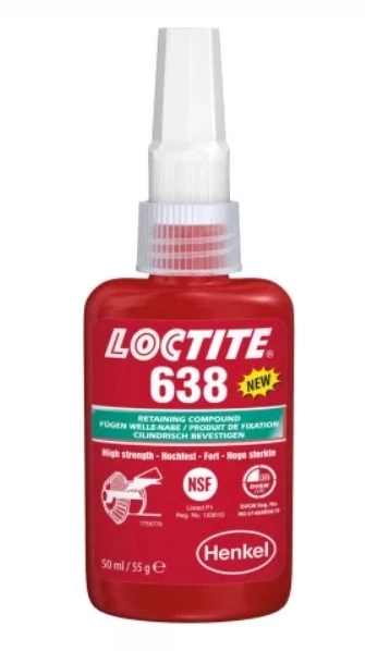 Loctite 638, nagy szilárdásgú hőálló csapágyrögzítő 50 ml (1803358) kép