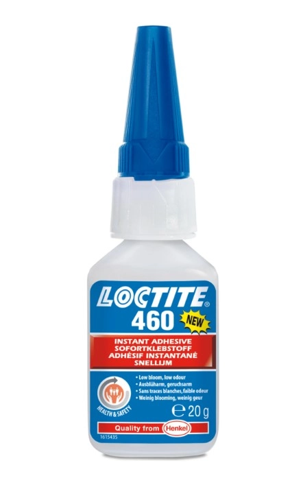 Loctite 460, nem kifehéredő, veszélyjel mentes, alacsony viszkozitású pillanatragasztó 20g (1923187) kép