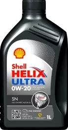 Shell Helix Ultra SN+ 0W20 motorolaj 1L,  API SN Plus, ACEA A1/B1, Chrysler MS-6395, GM dexos1TM Gen 2 (12550063070/M) kép