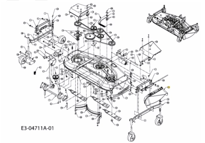 Cub-Cadet fűnyírótraktorhoz fűkivető deflektor 931-3131A (731-3131A) thumbnail