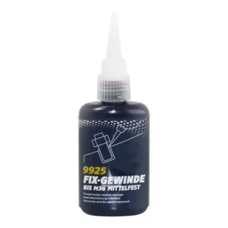   MANNOL 9925 Fix-Gewinde Mittelfest – csavarrögzítő, közepes szilárdságú, 50 ml (086111)