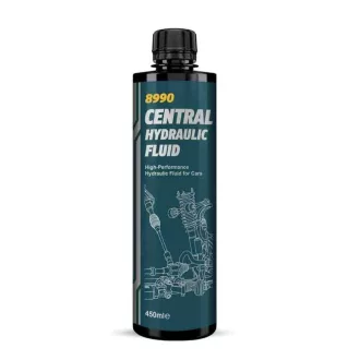   MANNOL 8990 Central Hydraulic Fluid – központi hidraulika- és szervofolyadék, 450 ml (086680)