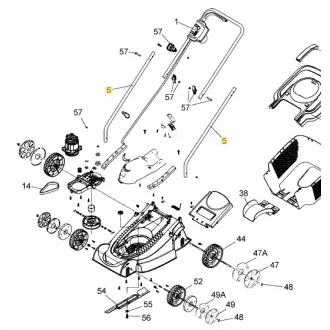 MTD Smart 38 alsó tolókar (092.48.939)