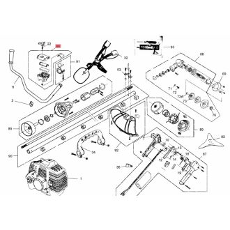 MTD Bilincs szett-fogantyú (092.63.026)
