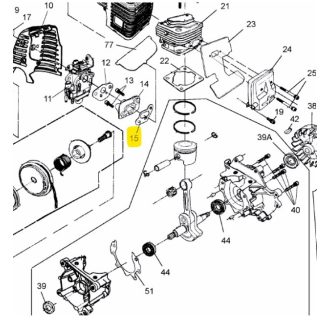 MTD BC 53 karburátor tömítés (092.63.087)
