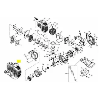 MTD BC 26 komplett motor (092.63.557)
