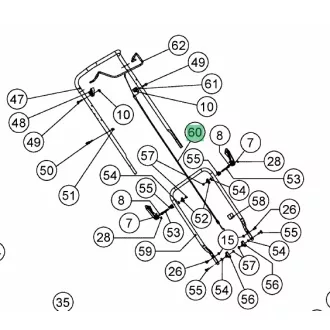 MTD bowden motor-fék (092.70.131)