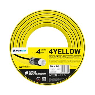  CELLFAST Locsolótömlő 4 rétegű YELLOW 1/2&quot  20 m (10-500)