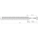 Ratioparts sövényvágó kés 820mm Stihl HS 45 66-607 (1072-S7-0003)