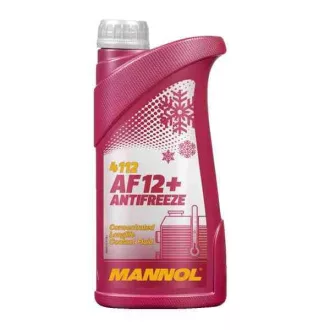   MANNOL 4012 Antifreeze AF12+ (-40 °C) Longlife – fagyálló hűtőfolyadék, használatra kész, 1 l (110123)