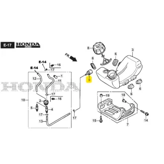 Stiga üzemanyagszűrő Honda (118552066/0)