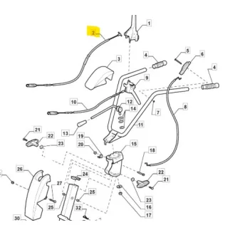 Stiga bowden kuplung (118802982/0)