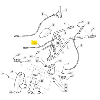 Stiga bowden kuplung (118802983/0)