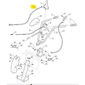 Stiga bowden kuplung (118803007/0)