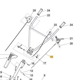 Stiga bowden kuplung (118806480/0)