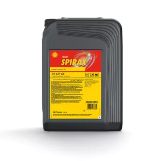   SHELL Spirax S2 ATF AX, automataváltó olaj, 20 l Ford Mercon , ZF TE-ML 03D , ZF TE-ML 04D , ZF TE-ML 09 , ZF TE-ML 11A , ZF TE-ML 14A , Voith 55.6335 , MAN 339 Type Z1 , MAN 339 Type V1 , Renk , DTFR 13C140 (MB 236.7), Allison C-4 , GM Dexron IID 