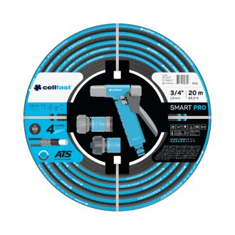   CELLFAST Locsolótömlő 4 rétegű SMART PRO ATS SET 3/4&quot  20 m (13-491)