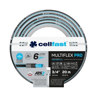   CELLFAST Locsolótömlő 6 rétegű MULTIFLEX ATSV 3/4&quot  20 m (13-820)