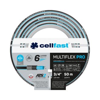   CELLFAST Locsolótömlő 6 rétegű MULTIFLEX ATSV 3/4&quot  50 m (13-822)