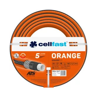   CELLFAST Locsolótömlő 5 rétegű ORANGE 3/4&quot  50 m (15-022)