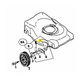 MTD magasságállító lap / 15261A