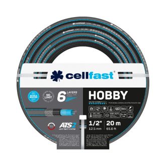   CELLFAST Locsolótömlő 6 rétegű HOBBY 1/2&quot  20 m (16-202)