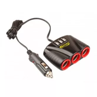 Szivargyújtó elosztó hármas + 3 usb30328 * (166179)