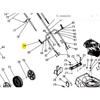 Riwall gyorscsatlakozó kar RPM 5355 (20580020153)