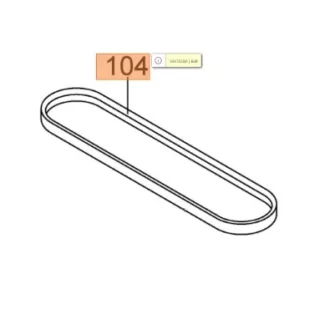   Oleo-Mac ékszíj 10 x 890 - G 53 TBX MAX, LUX 55 (24-3047028)