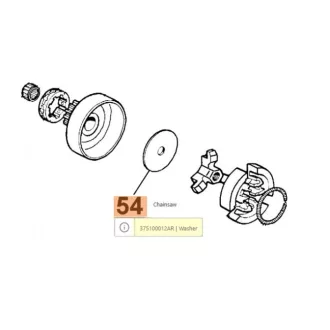   Oleo-Mac Kuplung alátét 947, 952, GS 520, 956, 962, 965 (24-375100012)