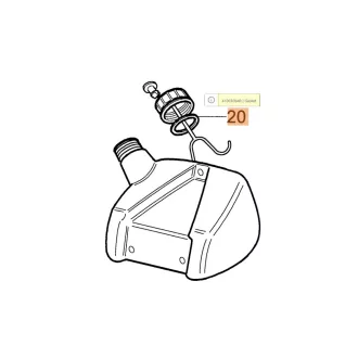   Oleo-Mac Tömítés tanksapka Sparta 25,250,Victus260 (24-4100308)