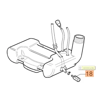 Oleo-Mac Benzinszűrő Sparta 25,26,250  (24-50010218)