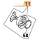 Oleo-Mac Kuplung komplett 956,962,965,GS 630 (24-50012023A)