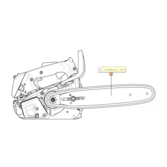   Oleo-Mac láncvezető láncfűrészhez 3/8x1,1mm 10" 25 cm (24-50160098)